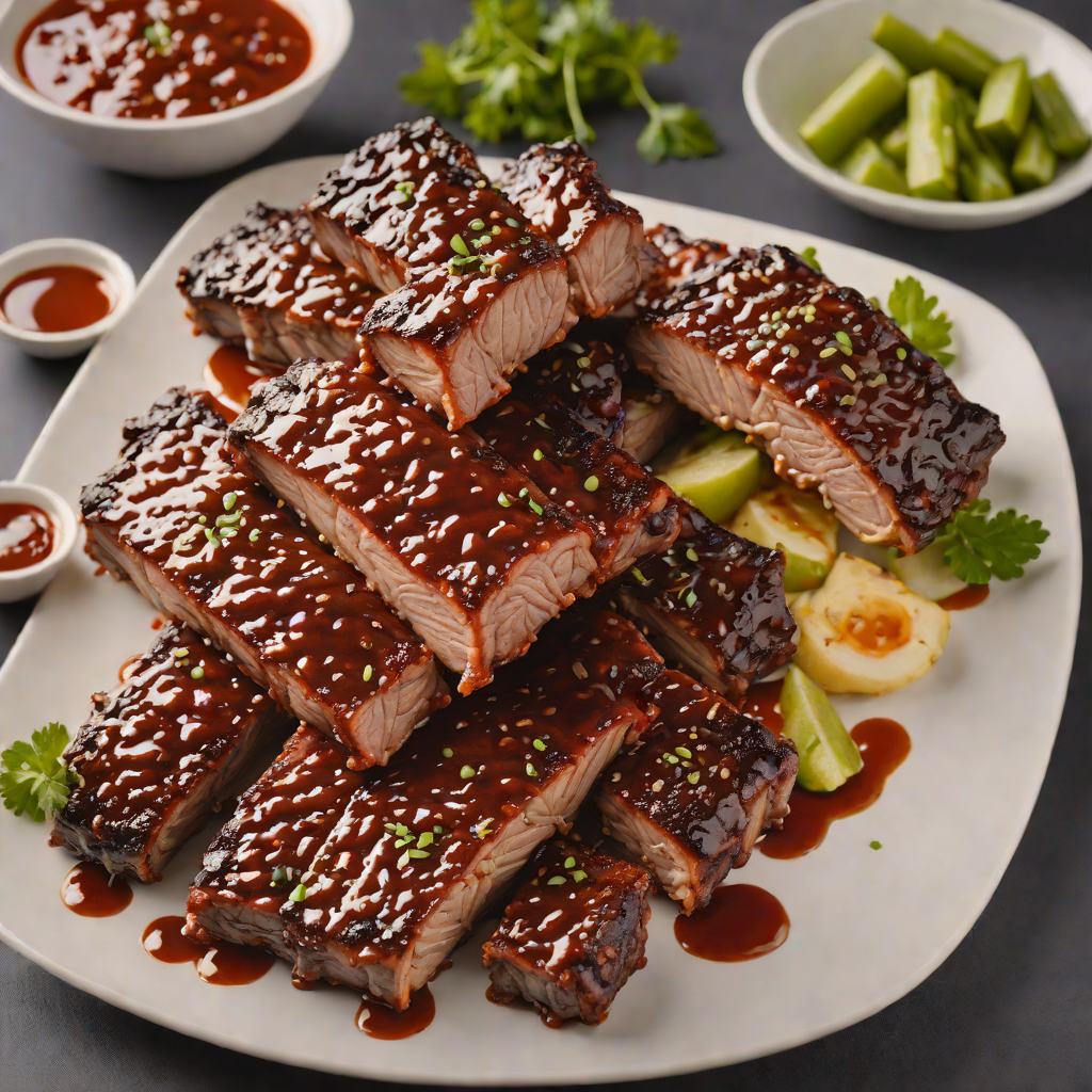 Chargrilled Hickory-Smoked Baby Back Ribs with Tangy BBQ Glaze