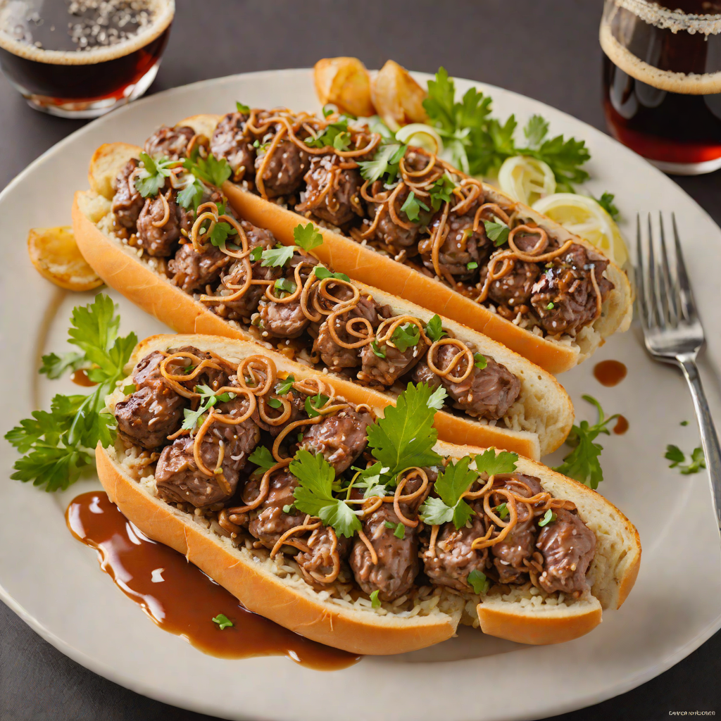 Beer-Braised Bratwurst with Caramelized Onions and Indiana Amber Ale