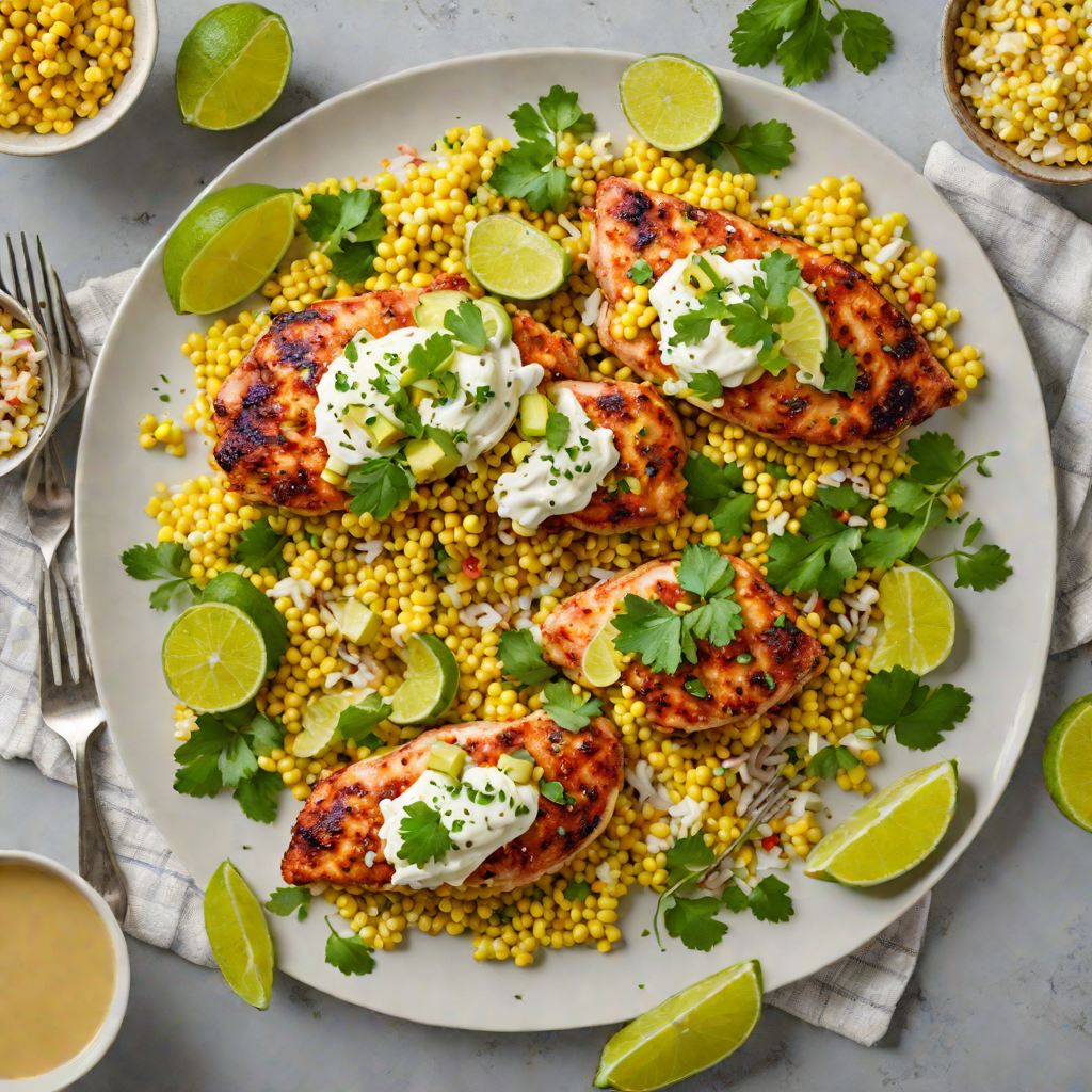 Mexican Street Corn-Inspired Sheet Pan Chicken with Cotija and Lime