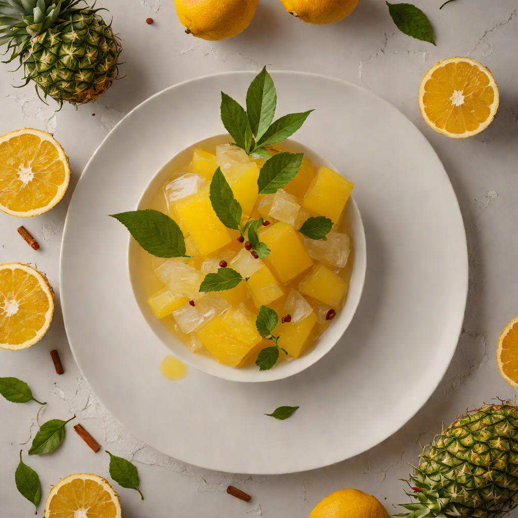 Rum Pineapple Muddle with Spiced Citrus