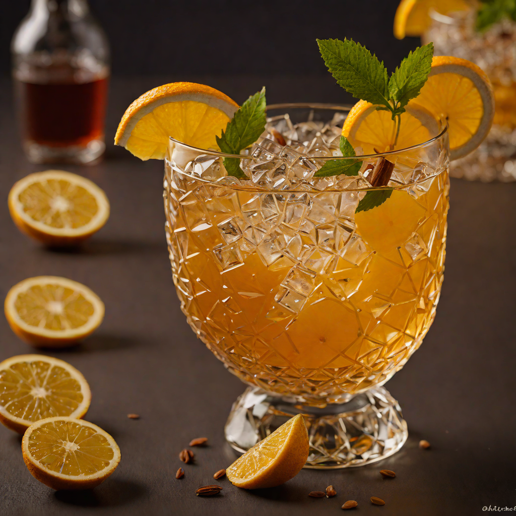 Tiki-Style Spiced Rum and Citrus Cocktail
