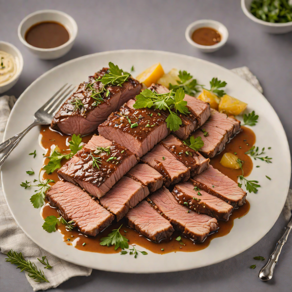 Slow-Roasted Regional Beef Brisket with Herb Pan Sauce