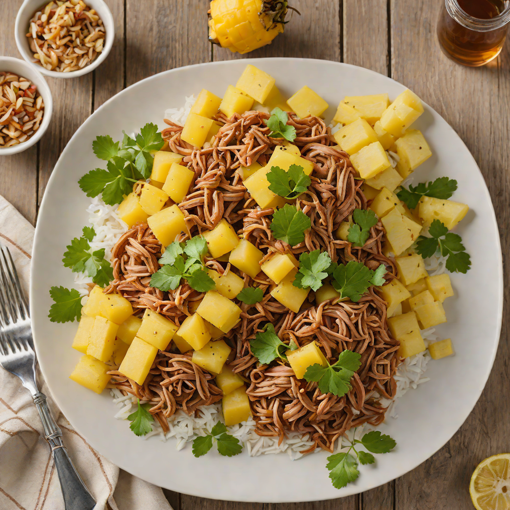 Tiki-Inspired Slow Cooker Pulled Pork with Pineapple and Spices