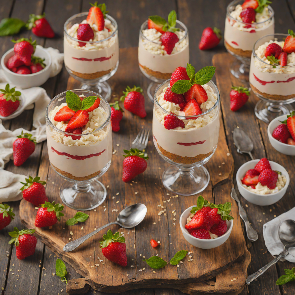 No-Bake Classic Strawberry Cheesecake Parfaits