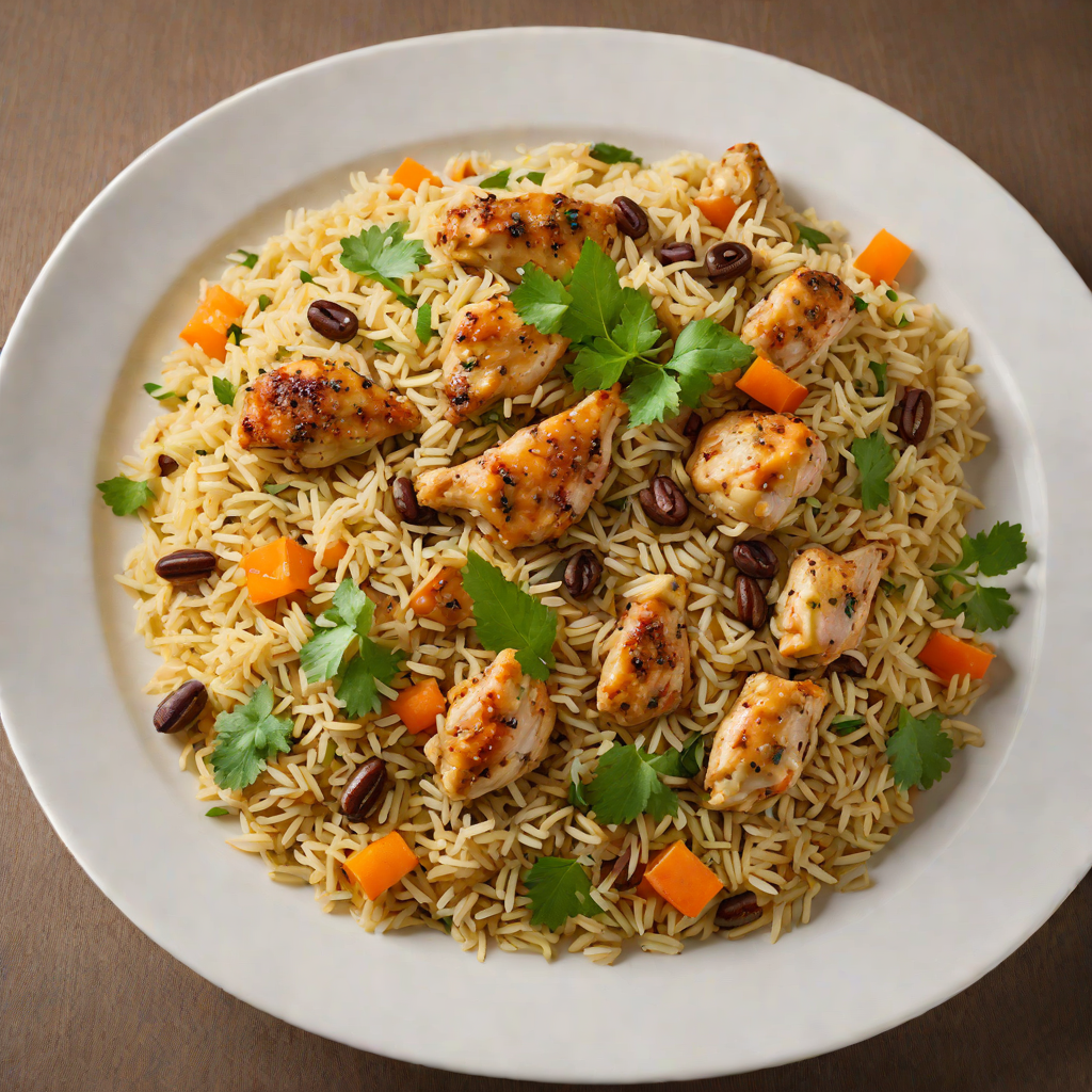 Spiced Chicken Pilau with Cardamom and Cloves