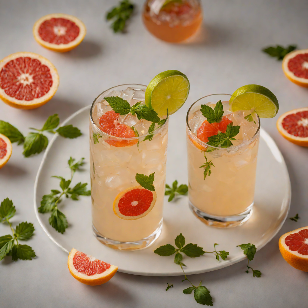 Herb-Infused Tequila Paloma with Grapefruit