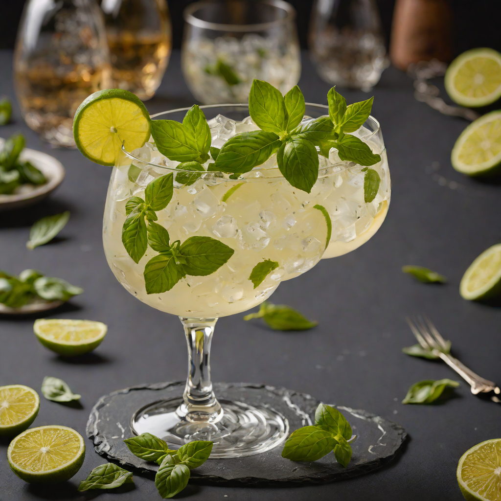 Herb-Infused Gin Sour with Basil