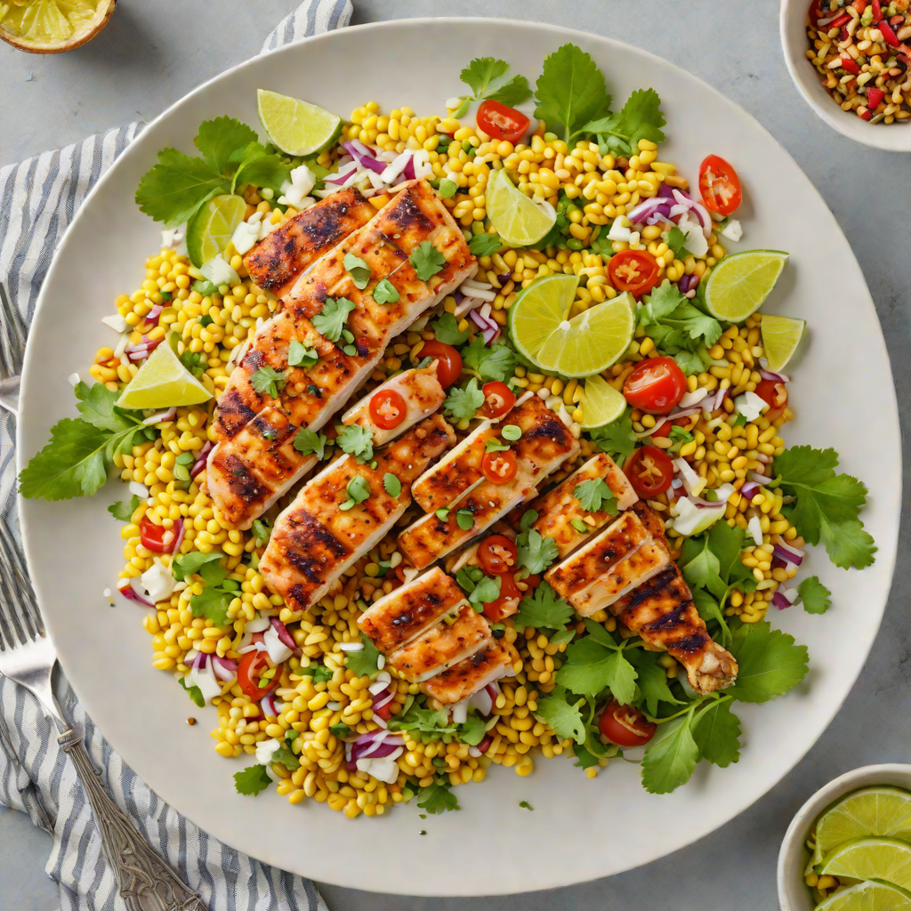 Grilled Chili-Lime Chicken with Mexican Street Corn Salad