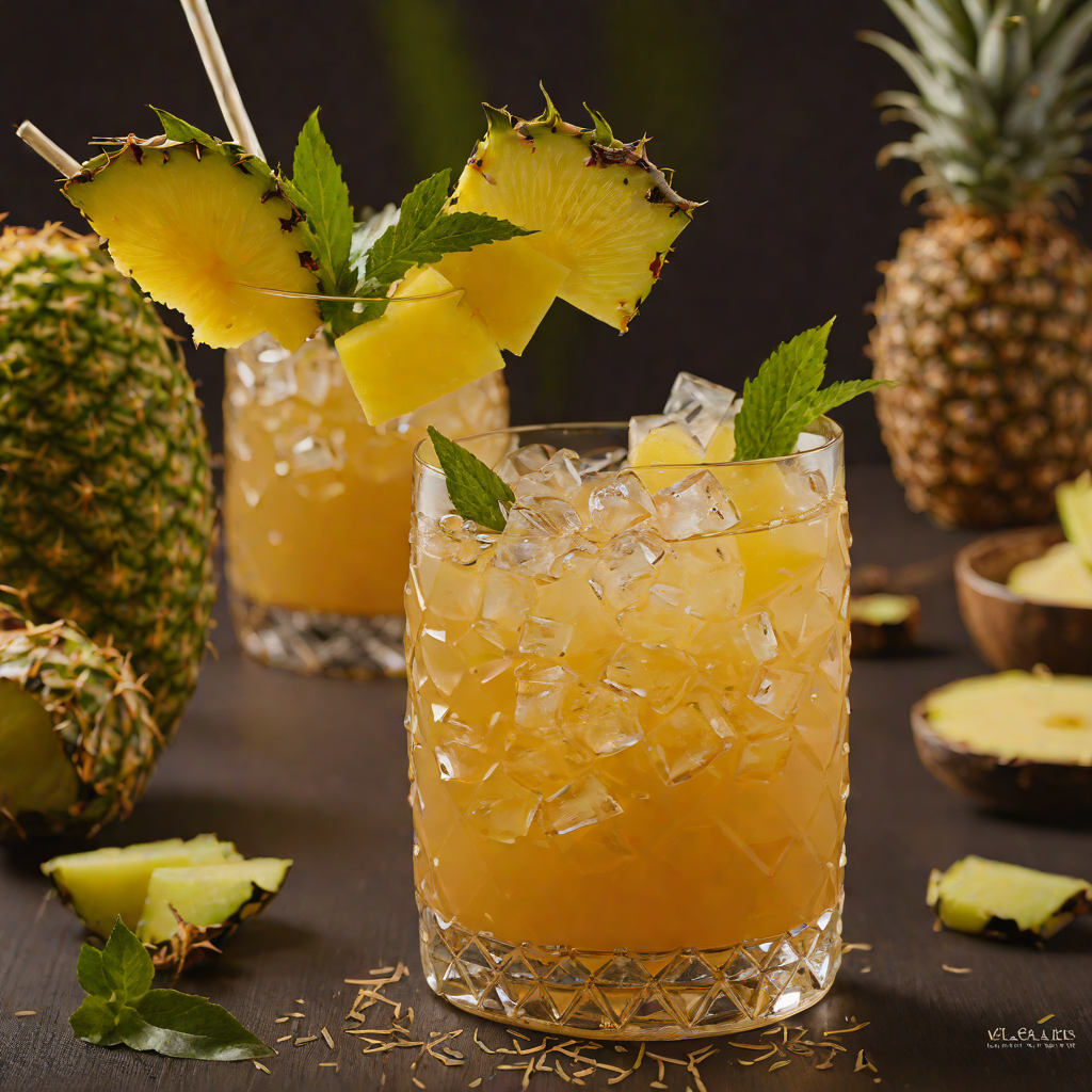 Tiki-Inspired Coconut-Pineapple Mai Tai Cocktail