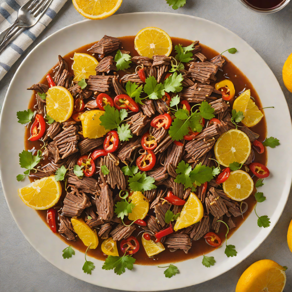 Slow-Cooked Beef Barbacoa with Ancho Chilies and Citrus