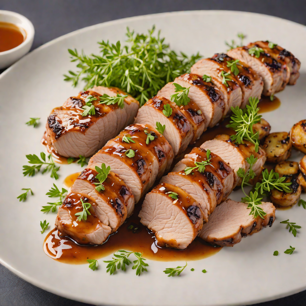 Honey-Garlic Glazed Pork Tenderloin with Thyme