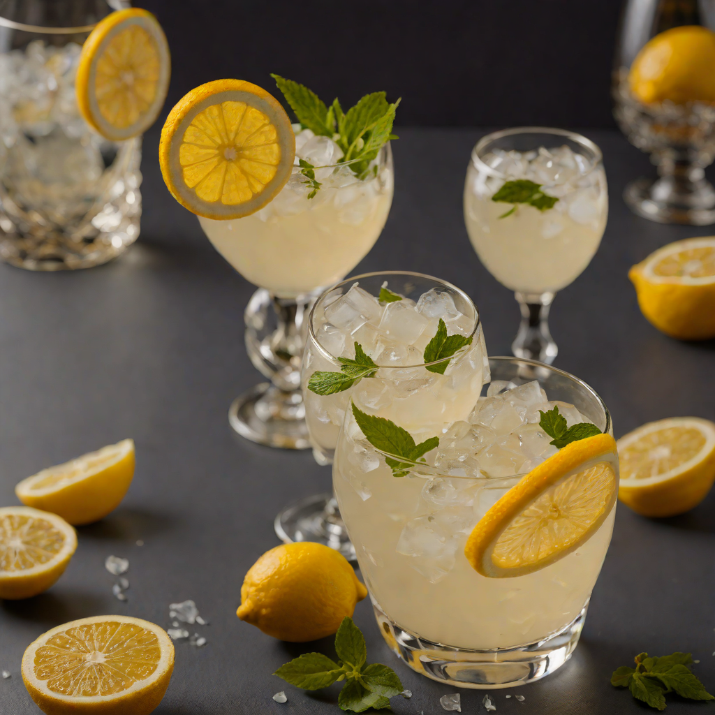 Citrus-Scented Gin Fizz with Fresh Lemon