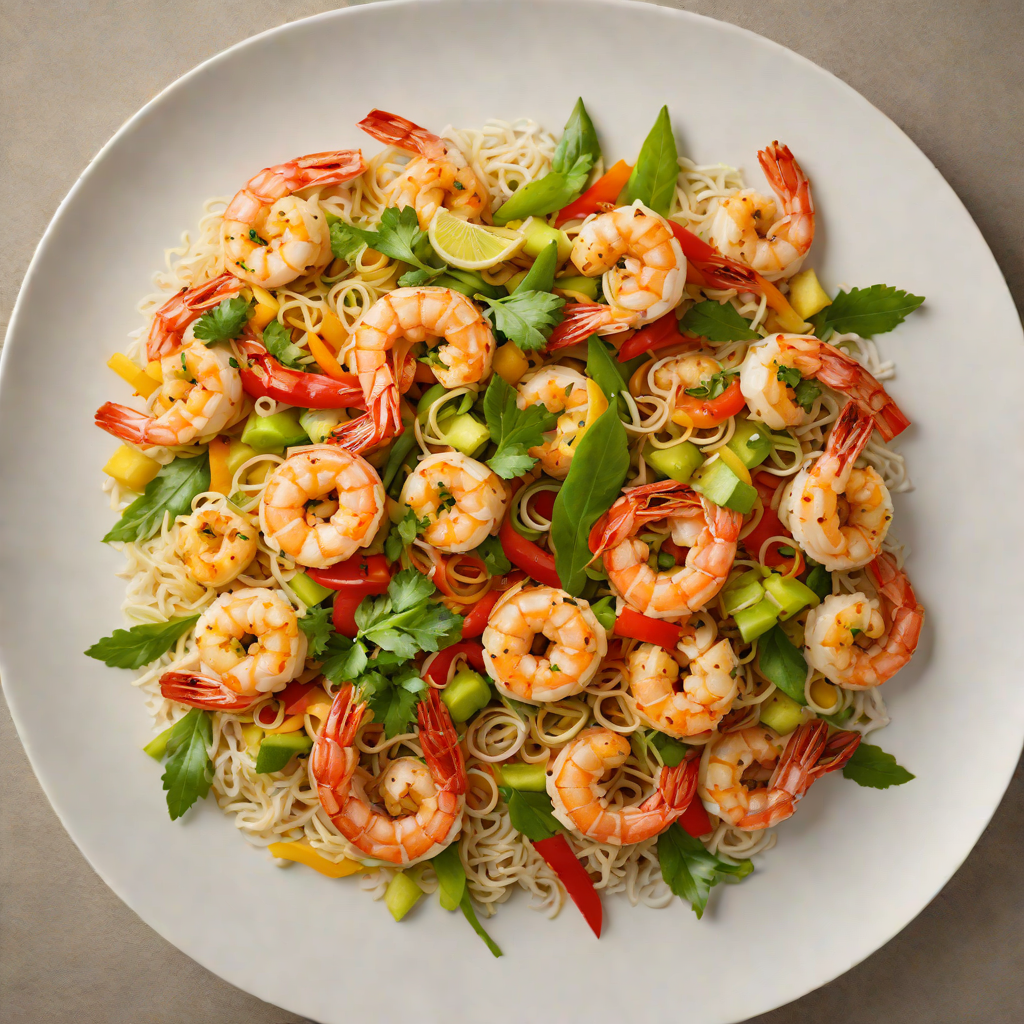 Yuzu Curaçao Shrimp Stir Fry