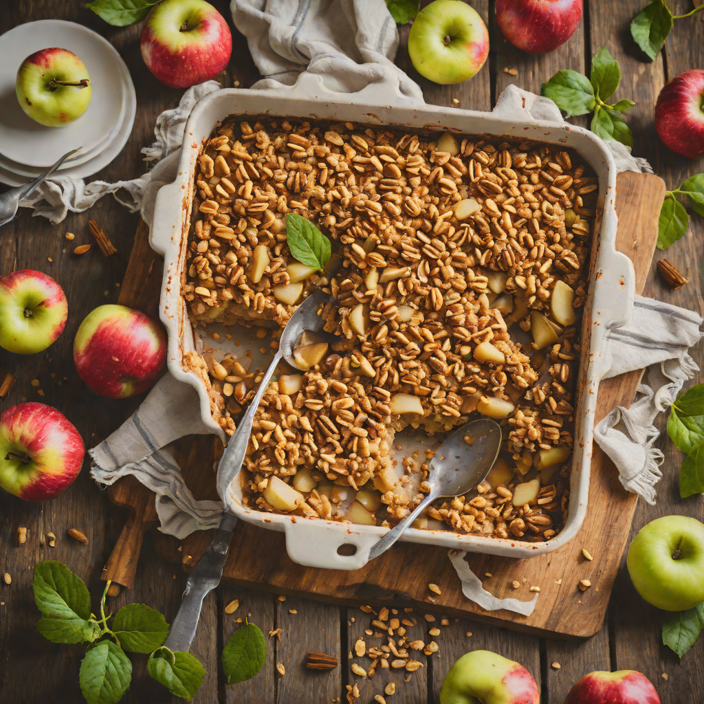Oven-Baked Apple Cinnamon Crumble