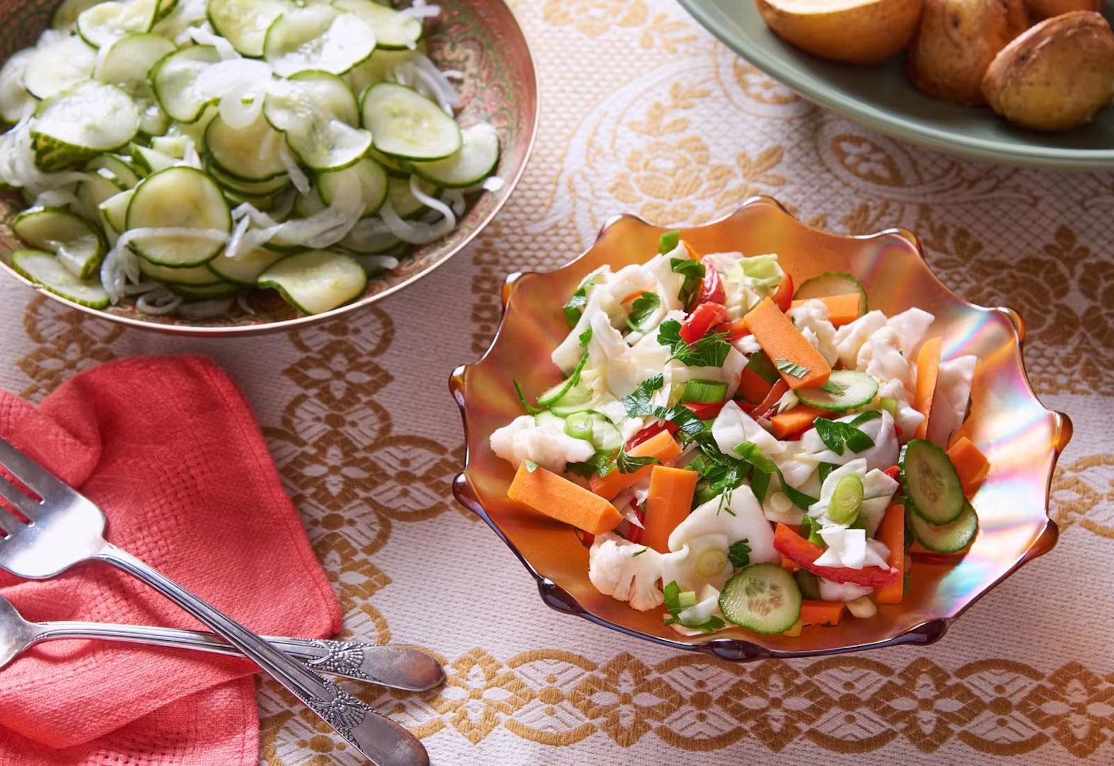 Ginger-Turmeric Fermented Veggie Salad