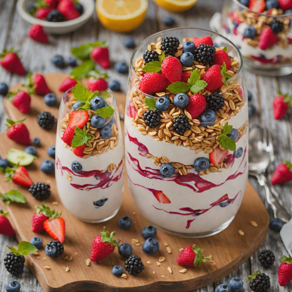 No-Bake Summer Berry Yogurt Parfait