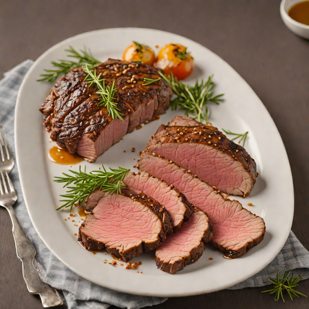 Grilled Tri-Tip Steak with Garlic Rosemary Rub