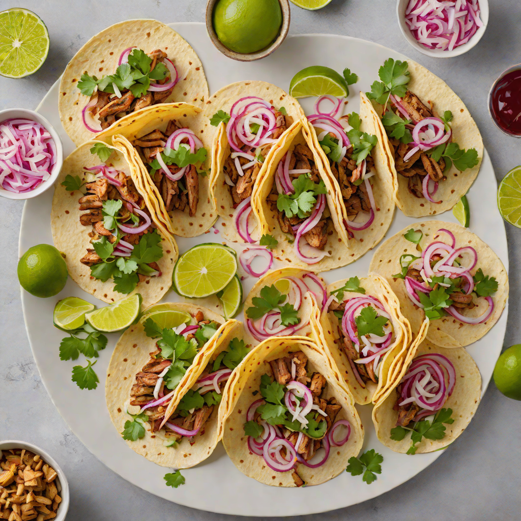 Grilled Cilantro-Lime Pork Tacos with Pickled Red Onion