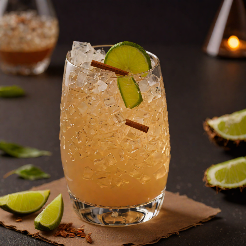 Tiki-Inspired Spiced Coconut Rum Cocktail