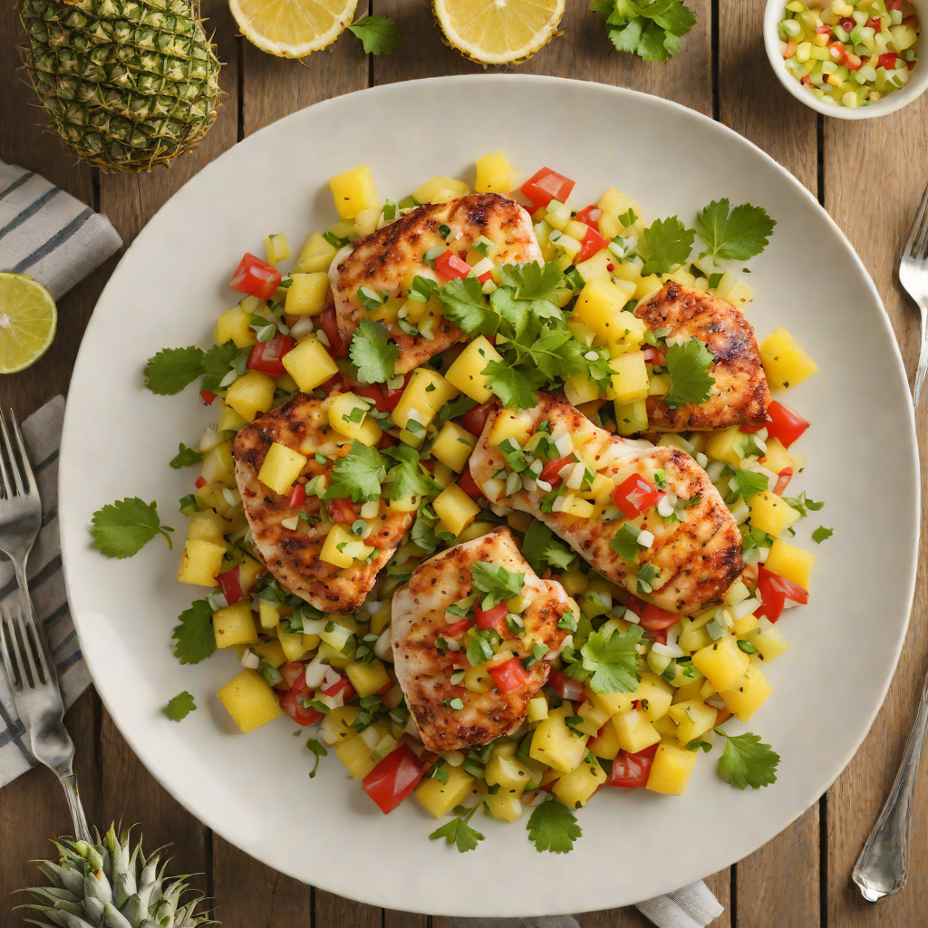 Sautéed Chicken with Popular Island-Style Pineapple Salsa