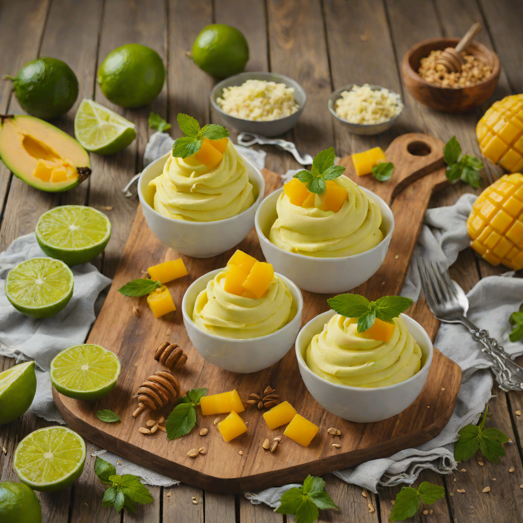 Honey-Lime Mango Frozen Yogurt