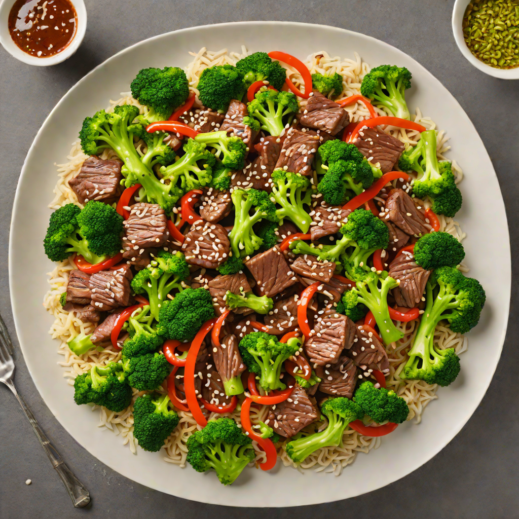Asian-Style Beef and Broccoli Stir-Fry with Sesame Ginger Sauce