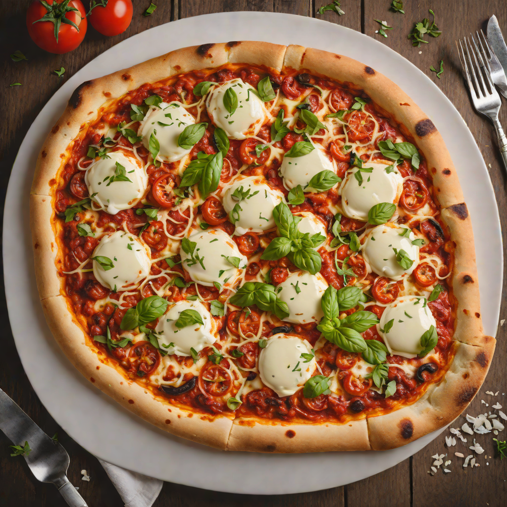 Wood-Fired Punch Pizza with Spicy Tomato Sauce and Smoked Mozzarella