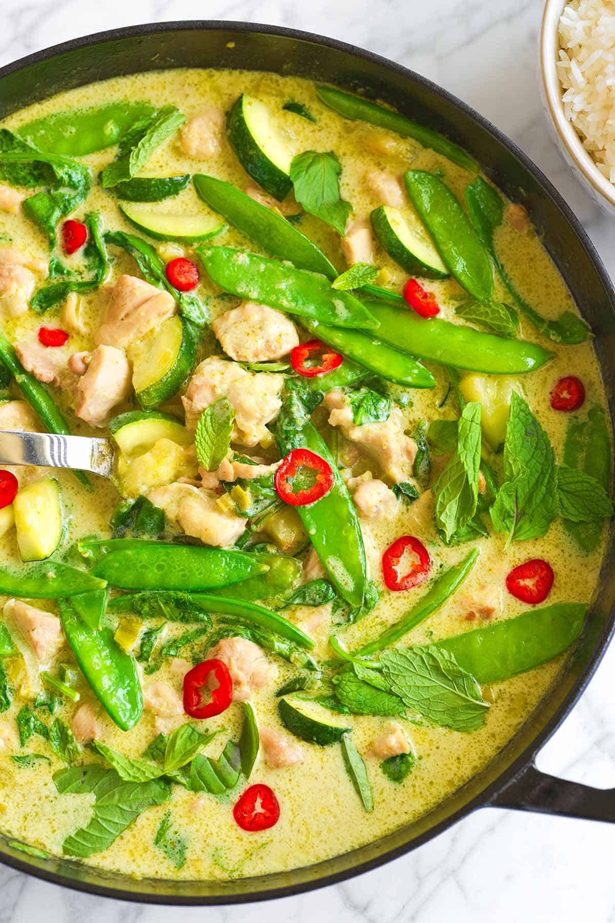 Best-Selling Thai Green Curry with Coconut Rice