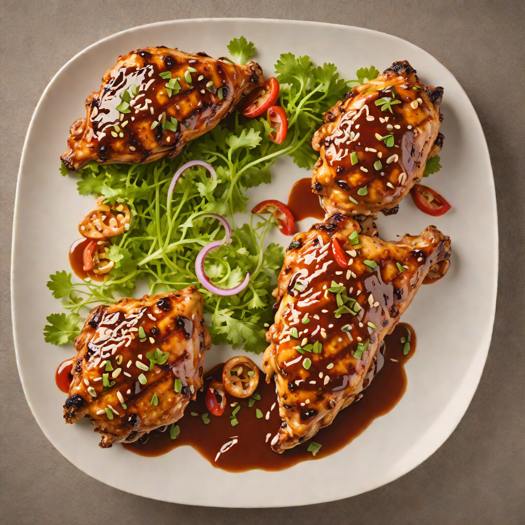 African-Inspired Grilled Chicken with Peanut and Chili Glaze