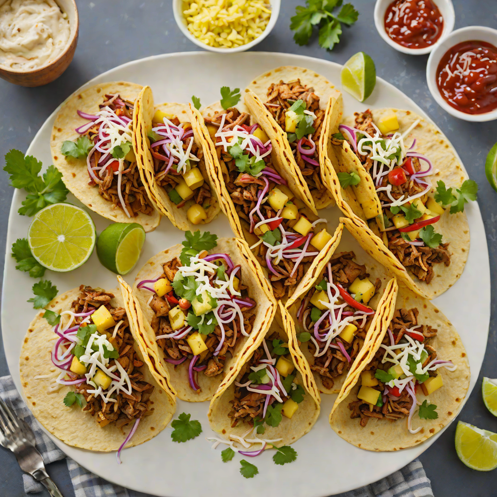 Grilled Pineapple and Jerk-Spiced Pulled Pork Tacos