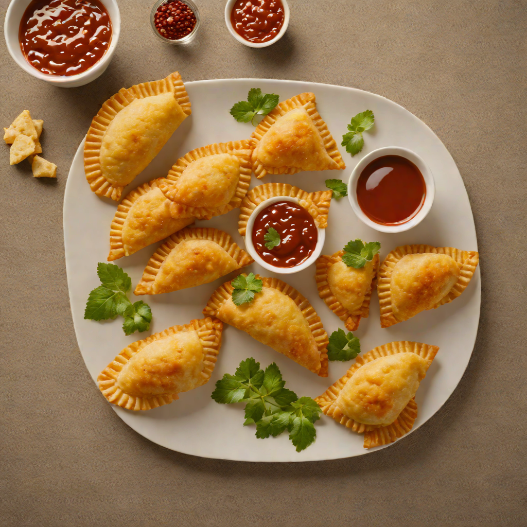 Fried Cheese and Corn Empanadas with Spicy Aji Sauce