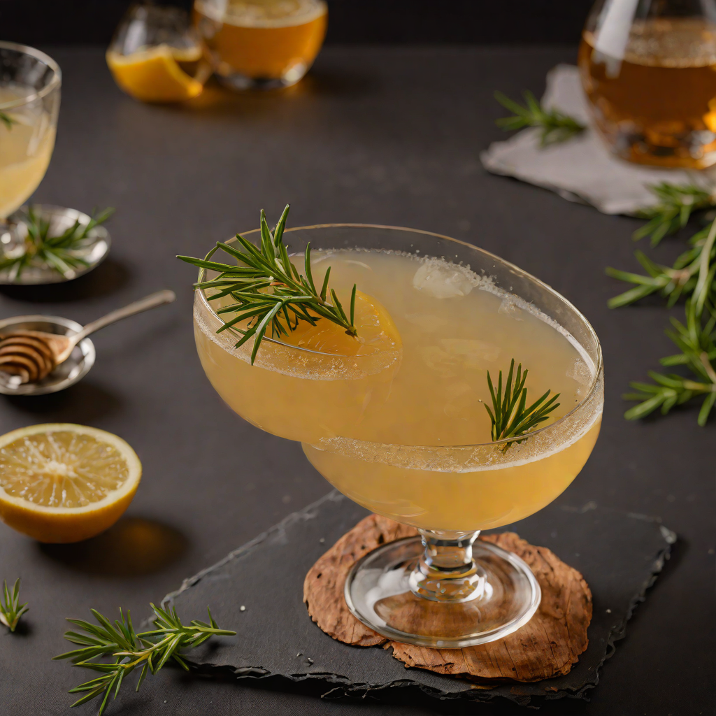 Rosemary Honey Whiskey Sour
