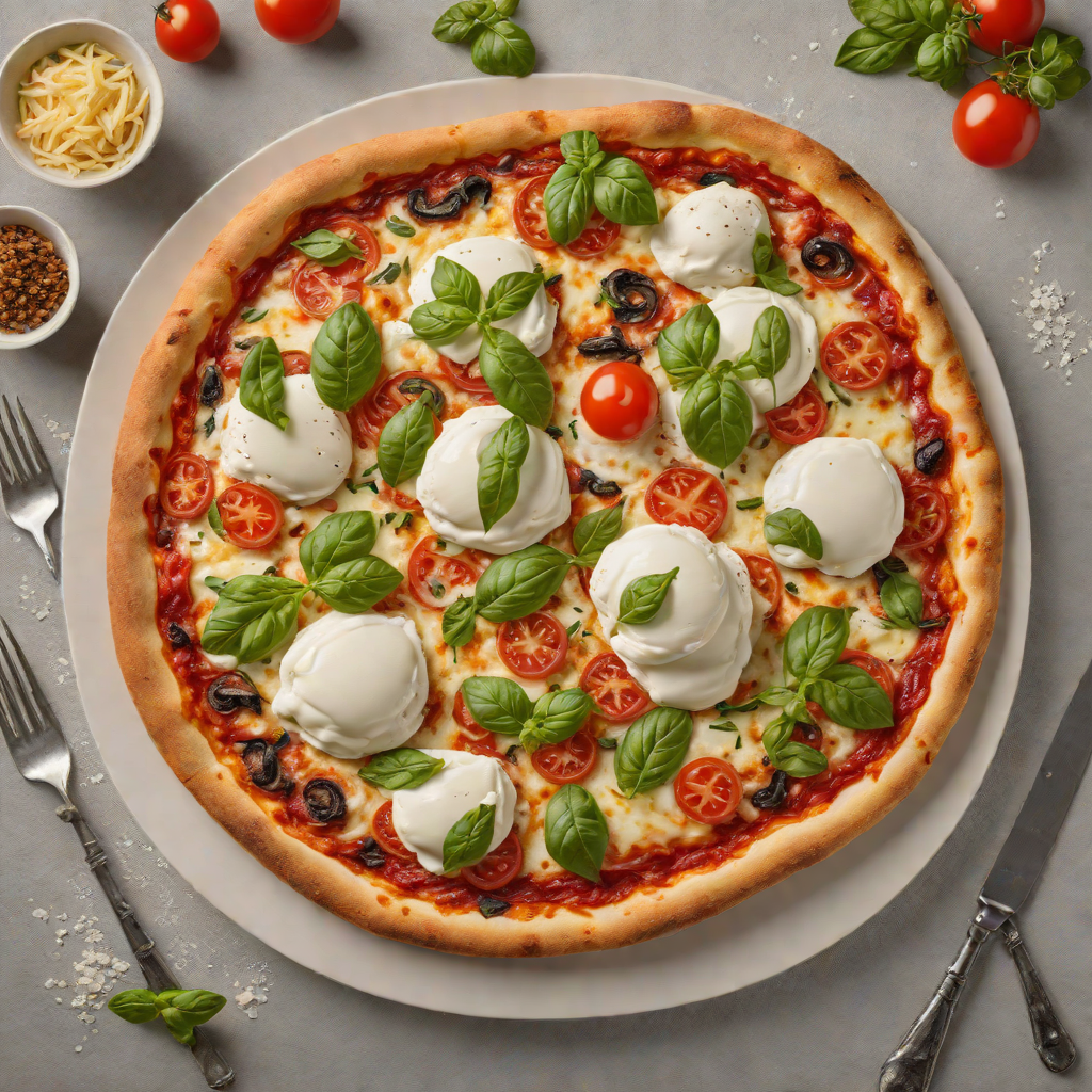 Hand-Stretched Classic Margherita Pizza with Buffalo Mozzarella
