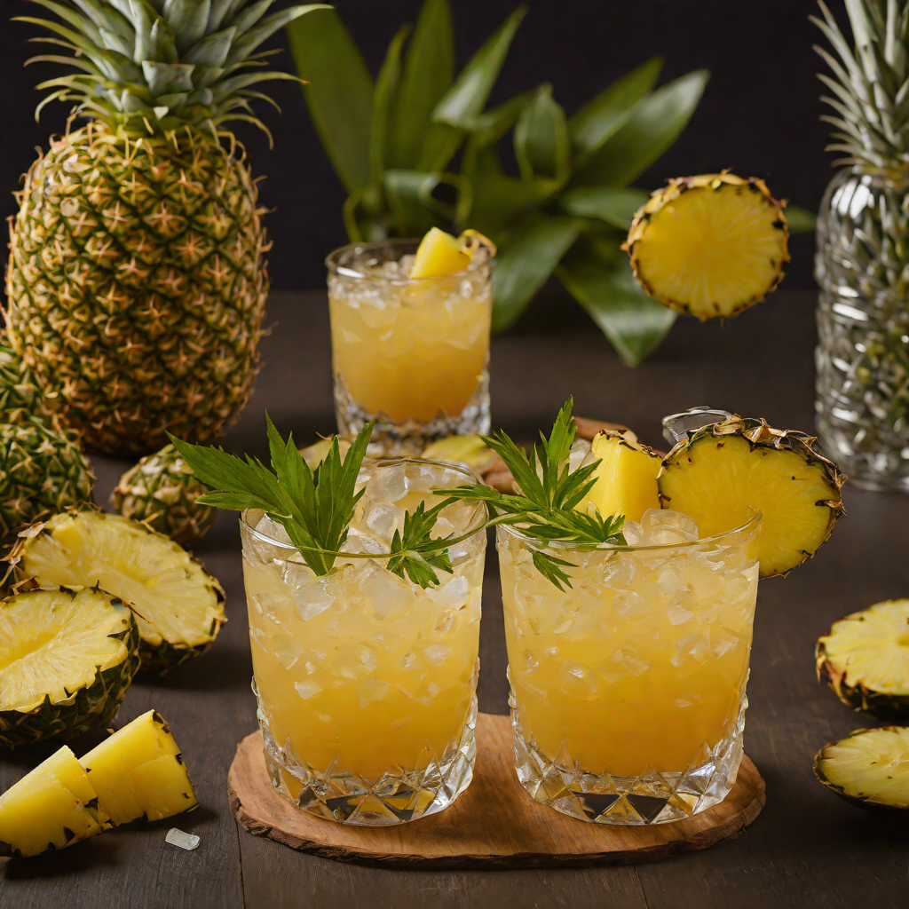 Tiki-Inspired Rum Pineapple Cocktail
