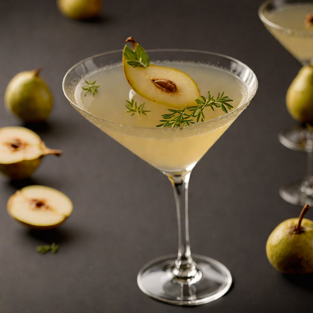 Honeyed Pear and Thyme Martini