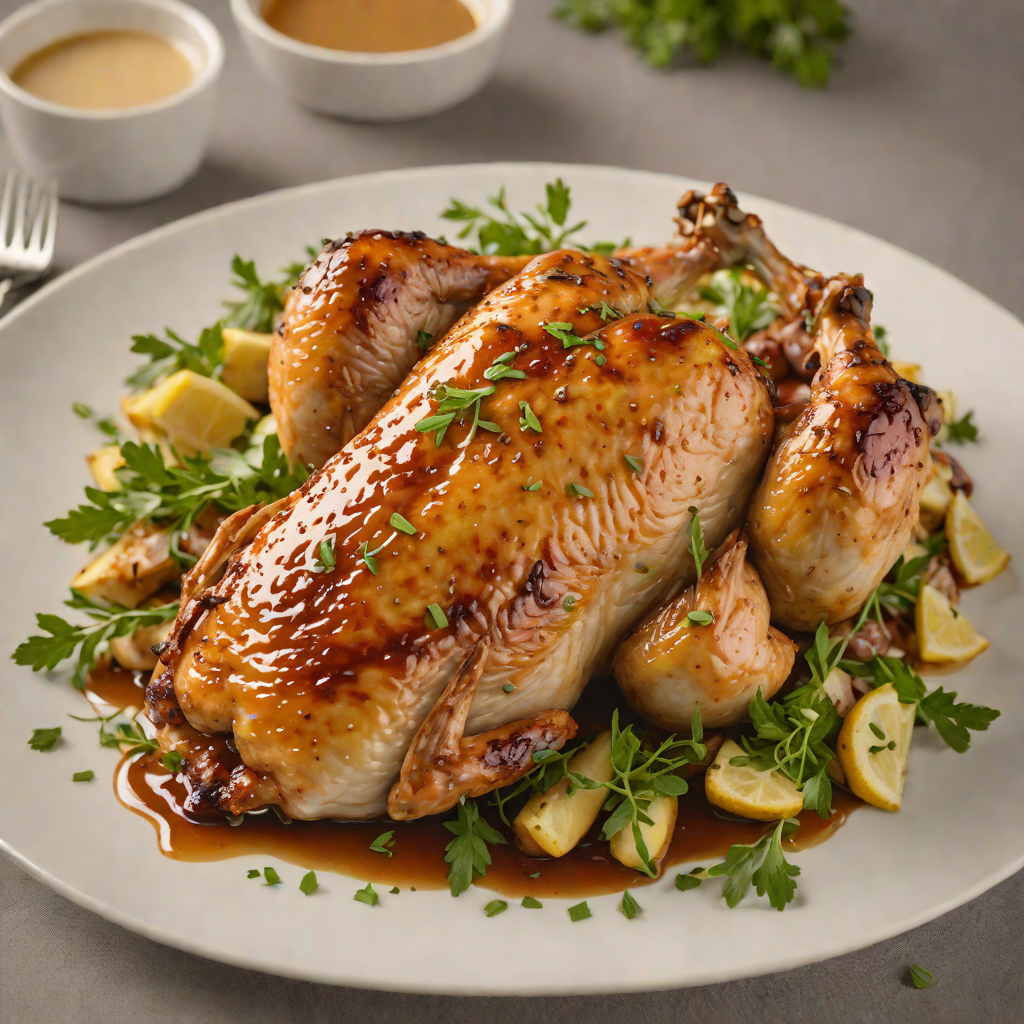 Honey-Ginger Glazed Roasted Chicken with Northfield Herb Blend