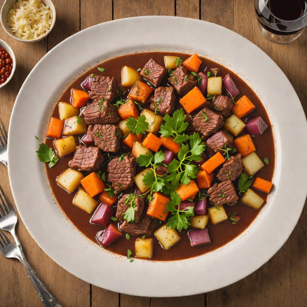 Northfield Spiced Beef Stew with Root Vegetables and Red Wine
