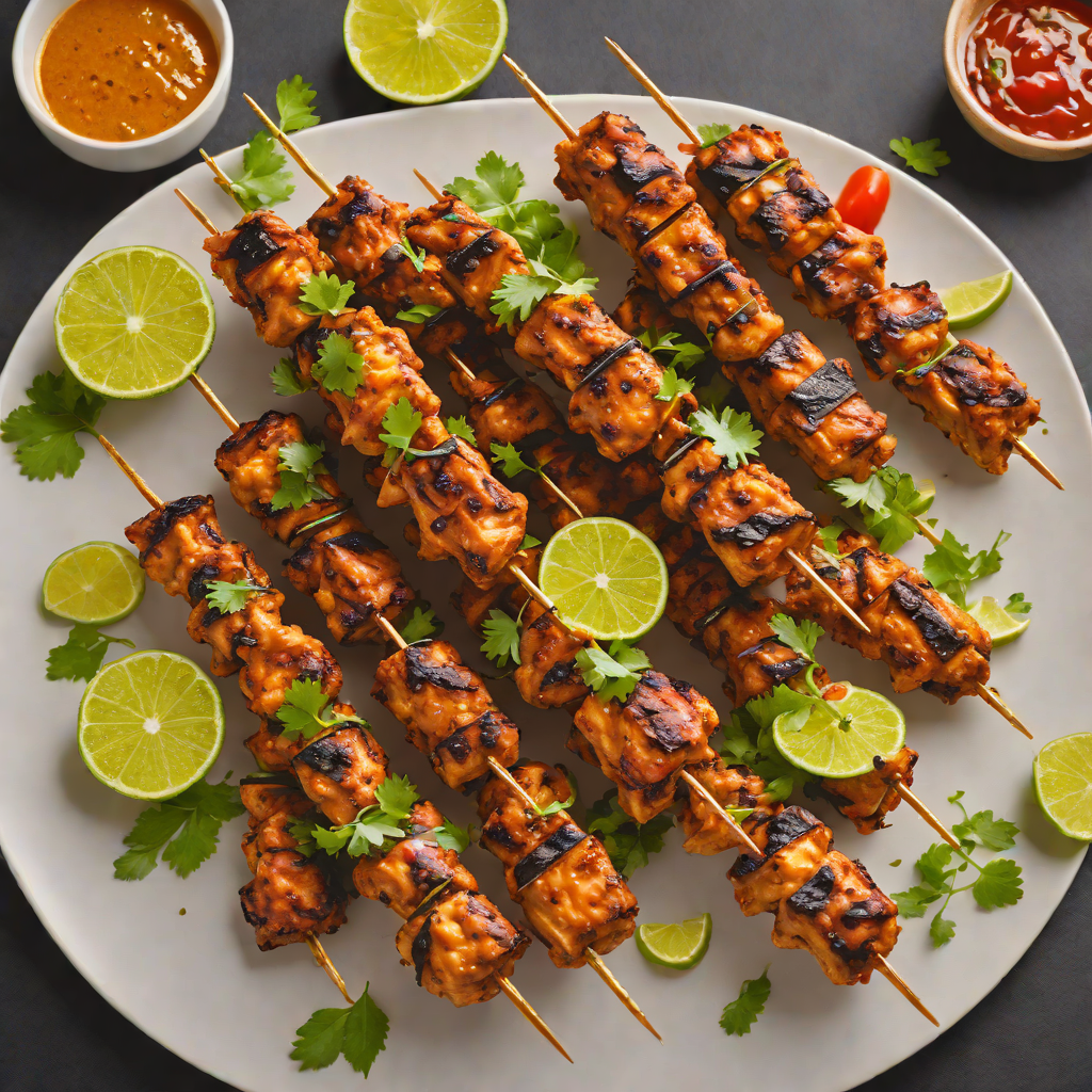 Whiskey-Infused Tandoori Chicken Skewers