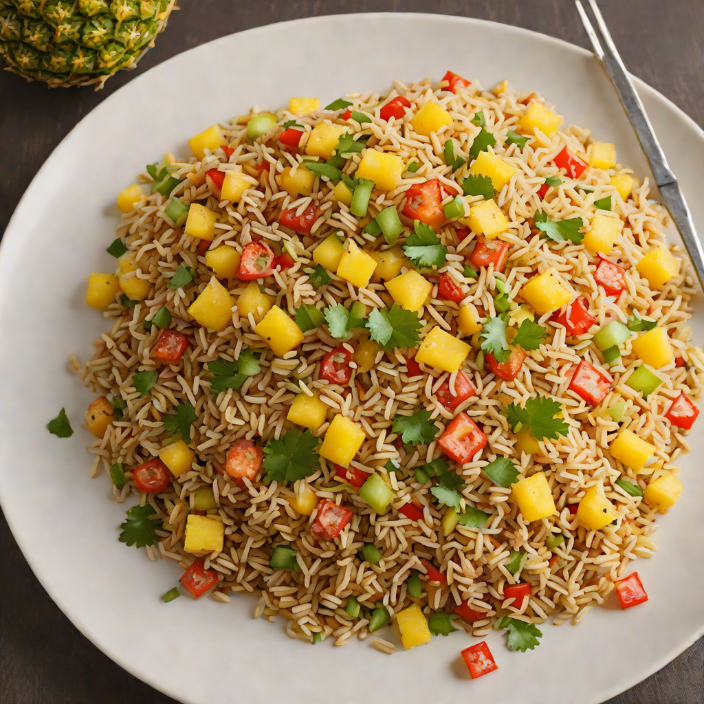 Rum-Spiked Pineapple Fried Rice