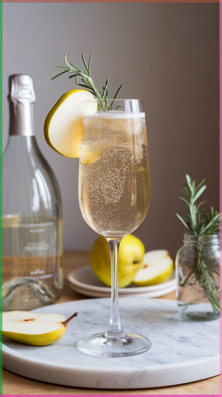 Sparkling Pear and Elderflower Fizz