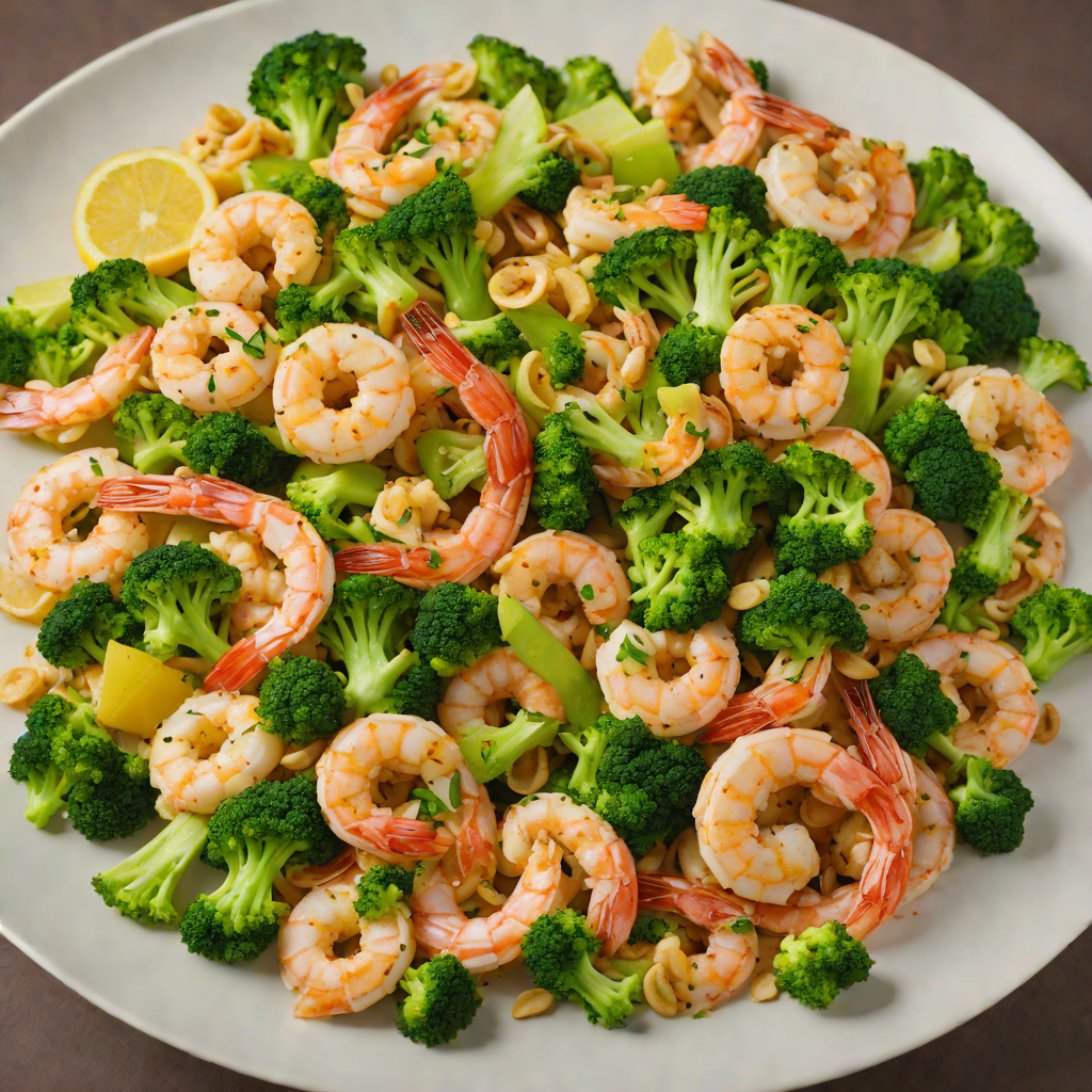 Lemon-Garlic Shrimp Stir-Fry with Broccoli and Cashews