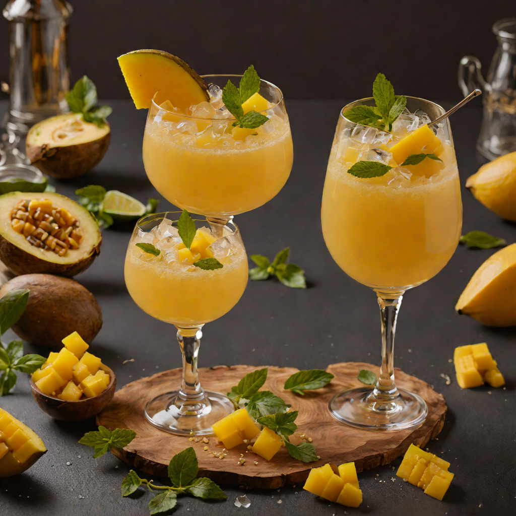 Rum-Infused Mango Ginger Fizz