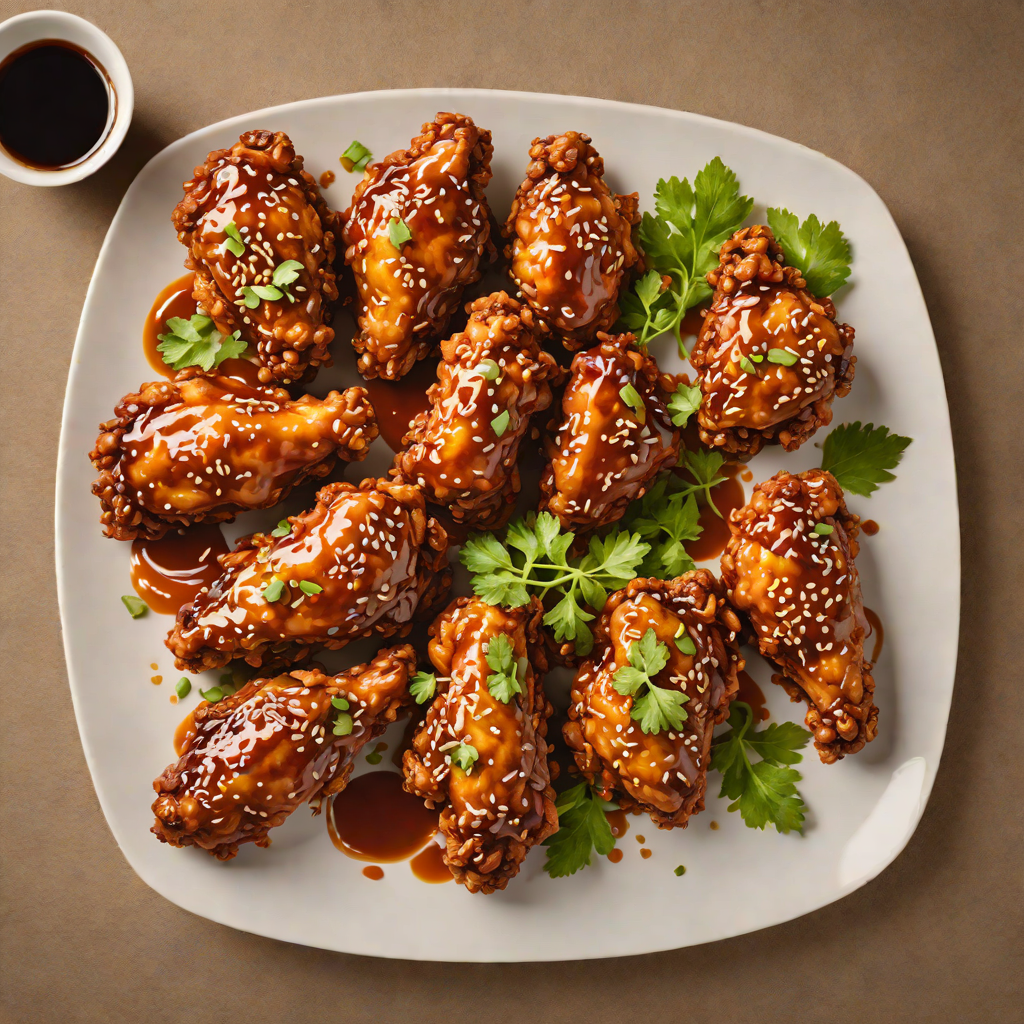 Korean Double-Fried Chicken with Sweet Soy Glaze