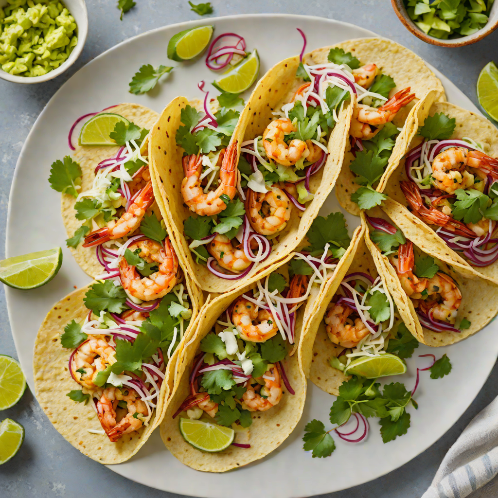 Charred Chili-Lime Shrimp Tacos with Cilantro Slaw