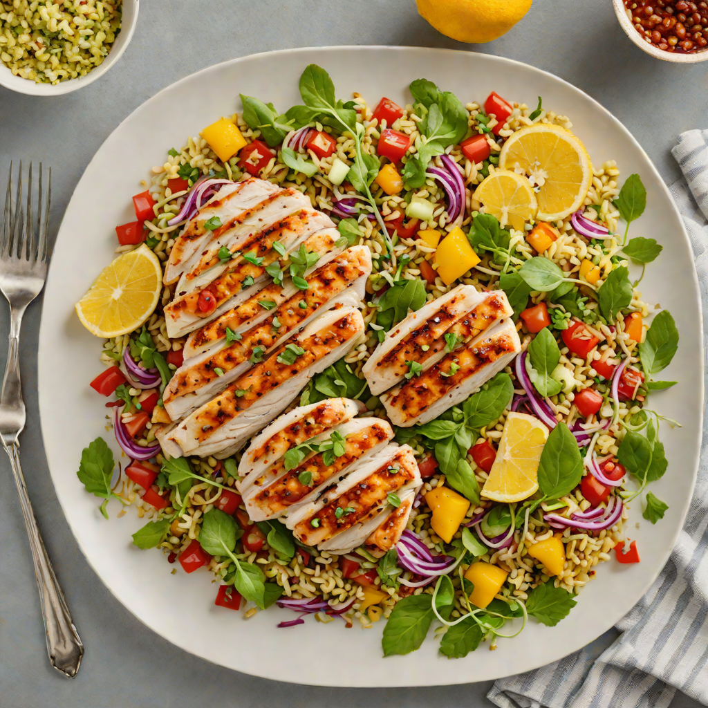 Grilled Citrus-Marinated Chicken with Herb Quinoa Salad