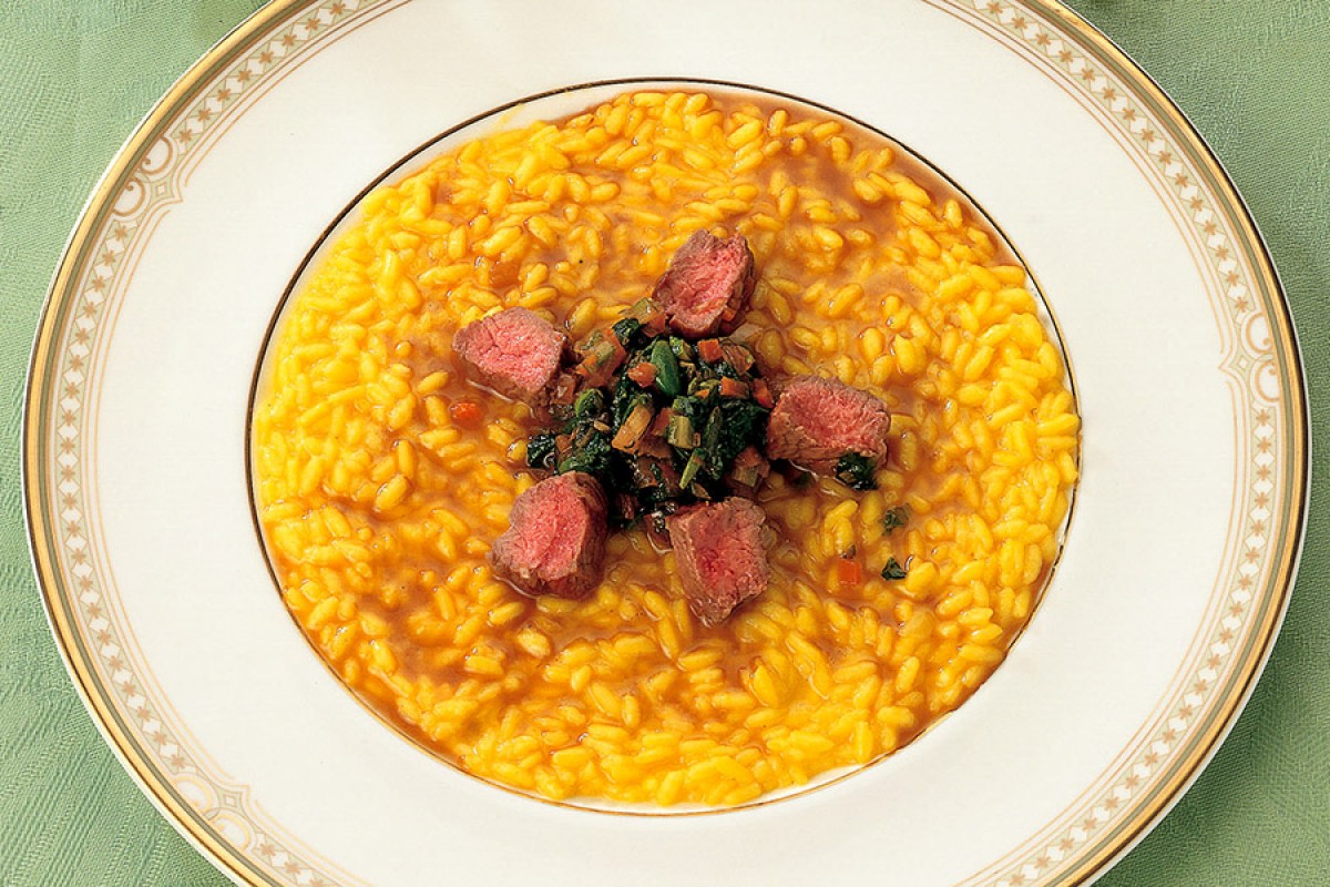 Golden Viburnum-Infused Risotto