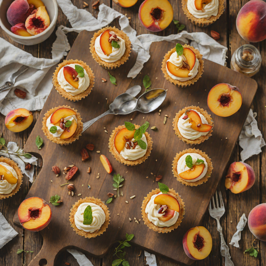 No-Bake Peach Mascarpone Cheesecake Cups