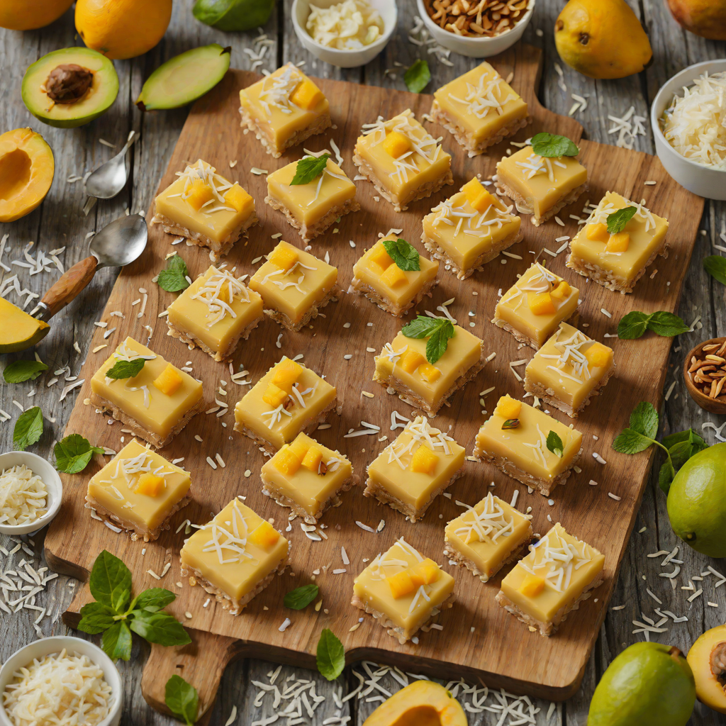 No-Bake Mango Coconut Cream Bars