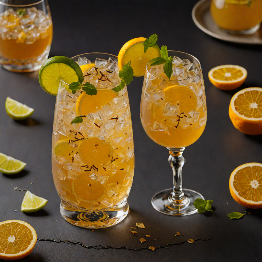 Citrus-Spiced Rum Punch with Dry Curaçao Yuzu