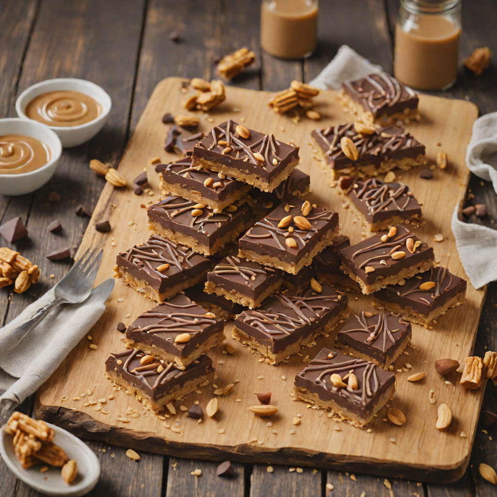 Shelter-Style No-Bake Chocolate Peanut Butter Bars